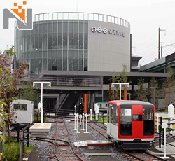 دیتا پروژکتور هیتاچی در موزه راه آهن ژاپن